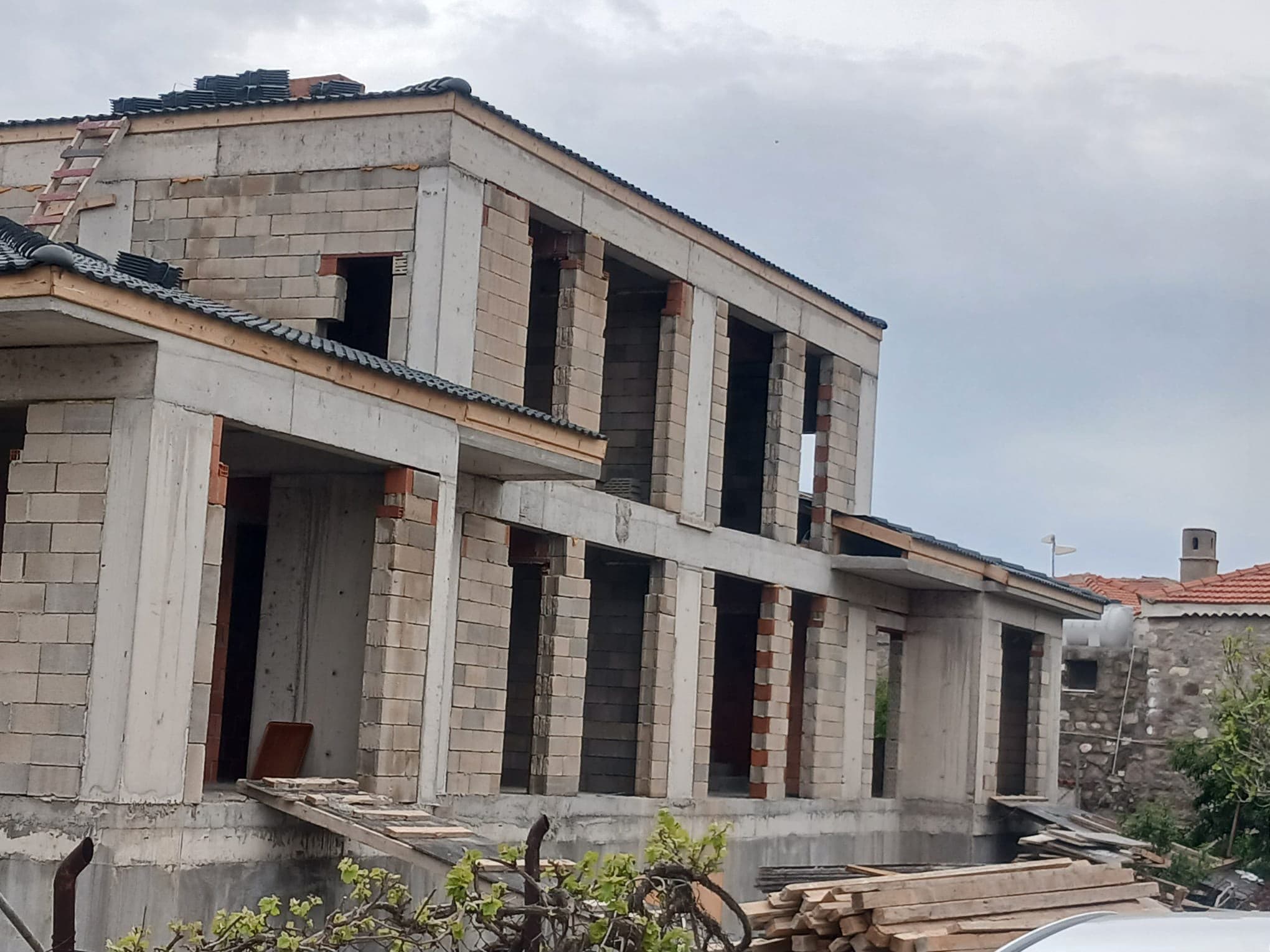Villa kaba yapı inşaatı